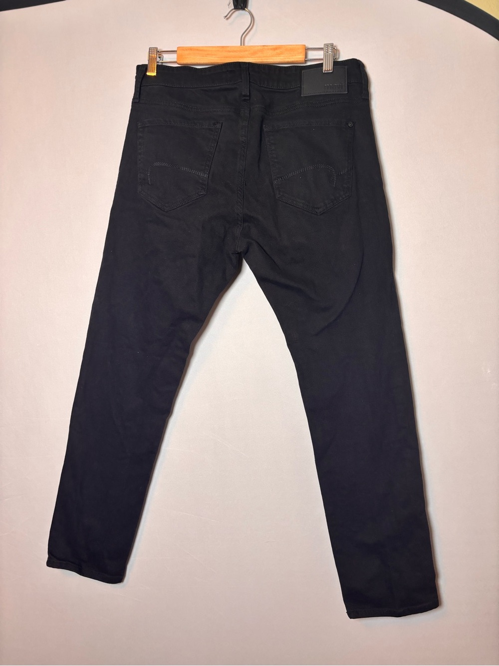 Mavi Jeans Mens 32x30 Black Straight Leg Slim Fit Dark Wash Stretch Denim Jake - Picture 6 of 8